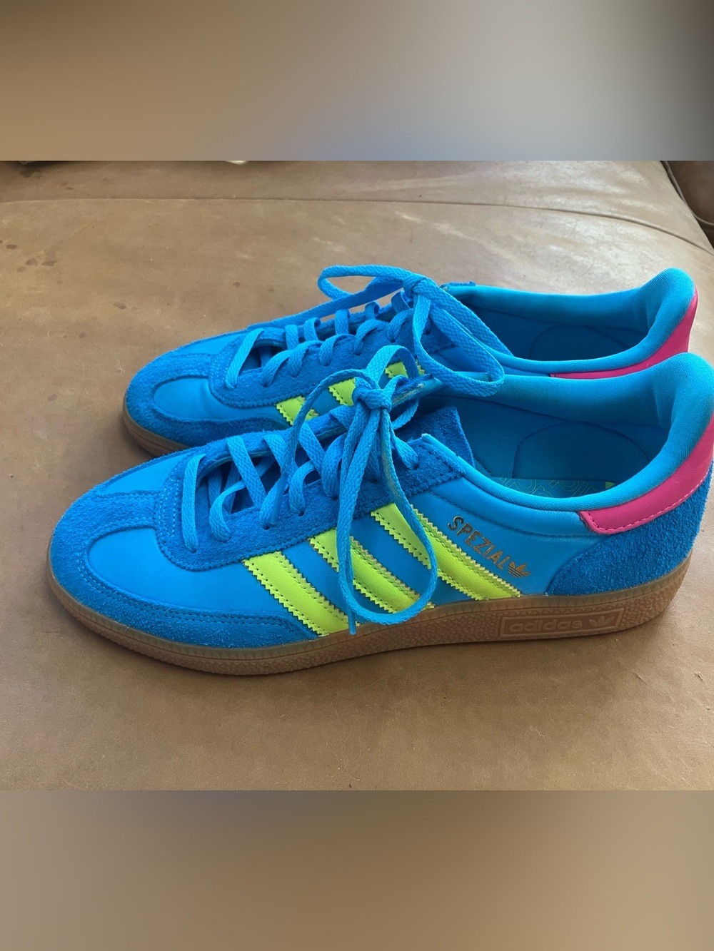 Adidas Spezial Bright Teal & Hot Pink &!Lime Sneakers